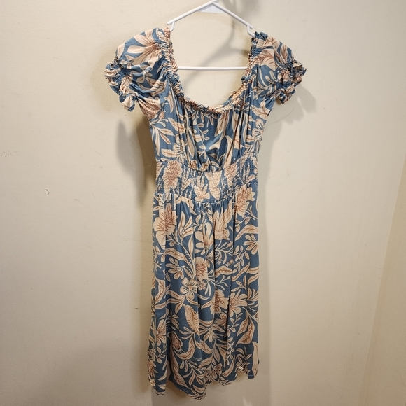 Patrons of peace Floral Short Sleeves Smocked Dress size XS - Picture 8 of 11